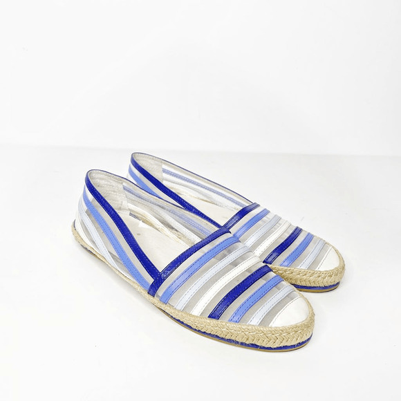 Aerin Shoes - AERIN Marion Espadrilles Women's Mesh Flats blue ombre slip on unlined 8